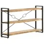 Estantería de 3 niveles madera maciza de mango 140x30x80 cm de , Librerías y estanterías - Ref: Foro24-320620, Precio: 189,96...