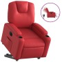 Sillón elevable eléctrico cuero artificial rojo en Sillones | Comprar online en Foru.es
