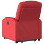 Sillón elevable eléctrico cuero artificial rojo en Sillones | Comprar online en Foru.es