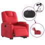 Sillón elevable eléctrico cuero artificial rojo en Sillones | Comprar online en Foru.es