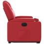 Sillón elevable eléctrico cuero artificial rojo en Sillones | Comprar online en Foru.es