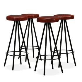 Kitchen bar stools 4 units genuine leather by , Kitchen stools - Ref: Foro24-245444, Price: 246,95 €, Discount: %