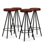 Kitchen bar stools 4 units genuine leather by , Kitchen stools - Ref: Foro24-245444, Price: 246,95 €, Discount: %