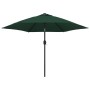 Sombrilla voladiza con LED 3 m verde de vidaXL, Sombrillas - Ref: Foro24-42203, Precio: 107,56 €, Descuento: %