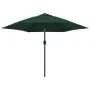 Sombrilla voladiza con LED 3 m verde de vidaXL, Sombrillas - Ref: Foro24-42203, Precio: 96,69 €, Descuento: %