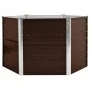 Arriate de acero galvanizado marrón 129x129x77 cm de , Maceteros y jardineras - Ref: Foro24-45721, Precio: 64,75 €, Descuento: %