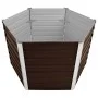 Arriate de acero galvanizado marrón 129x129x77 cm de , Maceteros y jardineras - Ref: Foro24-45721, Precio: 64,75 €, Descuento: %