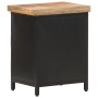 Mesita de noche de madera maciza de mango rugosa 40x30x52 cm de vidaXL, Mesitas de noche - Ref: Foro24-320664, Precio: 102,25...