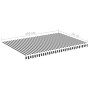 Tela de repuesto para toldo gris antracita y blanco 4,5x3 m de , Toldos - Ref: Foro24-311989, Precio: 63,32 €, Descuento: %