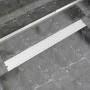 Desagüe de ducha lineal burbuja acero inoxidable 1030x140 mm de vidaXL, Desagües - Ref: Foro24-142194, Precio: 55,03 €, Descu...
