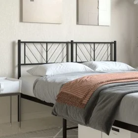 Black metal headboard 150 cm by , Headboards and footboards - Ref: Foro24-372213, Price: 34,50 €, Discount: %