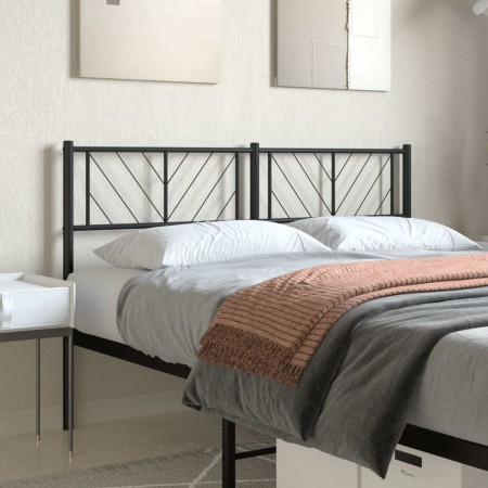Cabecero de metal negro 150 cm de , Cabeceros y pies de cama - Ref: Foro24-372213, Precio: 35,15 €, Descuento: %