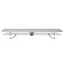 Desagüe de ducha lineal burbuja acero inoxidable 1030x140 mm de vidaXL, Desagües - Ref: Foro24-142194, Precio: 55,03 €, Descu...
