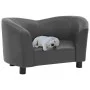 Sofá para perros cuero sintético gris 67x41x39 cm de , Camas para perros - Ref: Foro24-170948, Precio: 78,12 €, Descuento: %