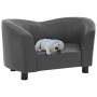 Sofá para perros cuero sintético gris 67x41x39 cm de , Camas para perros - Ref: Foro24-170948, Precio: 78,27 €, Descuento: %