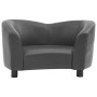 Sofá para perros cuero sintético gris 67x41x39 cm de , Camas para perros - Ref: Foro24-170948, Precio: 78,27 €, Descuento: %
