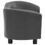 Sofá para perros cuero sintético gris 67x41x39 cm de , Camas para perros - Ref: Foro24-170948, Precio: 78,12 €, Descuento: %