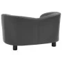 Sofá para perros cuero sintético gris 67x41x39 cm de , Camas para perros - Ref: Foro24-170948, Precio: 78,12 €, Descuento: %
