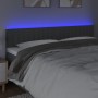 Cabecero con LED de tela gris oscuro 200x5x78/88 cm de , Cabeceros y pies de cama - Ref: Foro24-3121873, Precio: 58,48 €, Des...