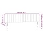 Cabecero con LED de tela gris oscuro 200x5x78/88 cm de , Cabeceros y pies de cama - Ref: Foro24-3121873, Precio: 58,48 €, Des...