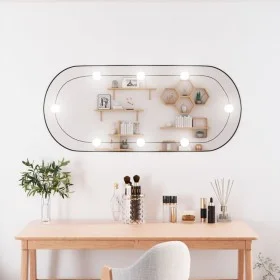 Espejo de pared ovalado con luces LED vidrio 40x90 cm de , Espejos - Ref: Foro24-3189163, Precio: 53,16 €, Descuento: %