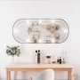 Oval wall mirror with LED lights, glass, 40x90 cm by , Mirrors - Ref: Foro24-3189163, Price: 53,16 €, Discount: %