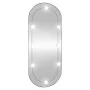 Oval wall mirror with LED lights, glass, 40x90 cm by , Mirrors - Ref: Foro24-3189163, Price: 53,16 €, Discount: %
