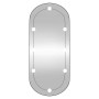 Espejo de pared ovalado con luces LED vidrio 40x90 cm de , Espejos - Ref: Foro24-3189163, Precio: 54,09 €, Descuento: %
