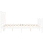 Estructura de cama con cabecero madera maciza blanco 140x200 cm de , Camas y somieres - Ref: Foro24-3192167, Precio: 151,47 €...