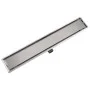 Desagüe lineal de ducha de acero inoxidable 830x140 mm de vidaXL, Desagües - Ref: Foro24-142174, Precio: 61,96 €, Descuento: %