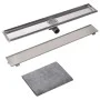 Desagüe lineal de ducha de acero inoxidable 830x140 mm de vidaXL, Desagües - Ref: Foro24-142174, Precio: 61,96 €, Descuento: %