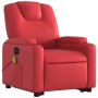 Sillón de majaje elevable eléctrico cuero artificial rojo en Sillones | Comprar online en Foru.es