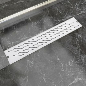 Desagüe de ducha lineal ondulado acero inoxidable 630x140 mm de vidaXL, Desagües - Ref: Foro24-142184, Precio: 45,05 €, Descu...