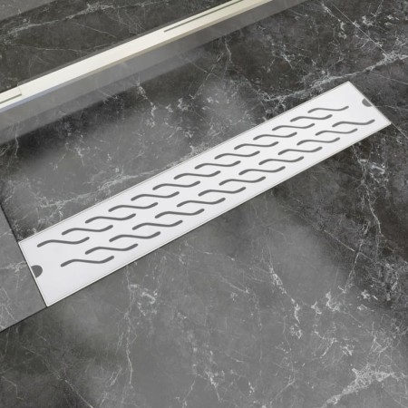 Desagüe de ducha lineal ondulado acero inoxidable 630x140 mm de vidaXL, Desagües - Ref: Foro24-142184, Precio: 45,05 €, Descu...