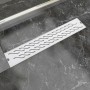 Desagüe de ducha lineal ondulado acero inoxidable 630x140 mm de vidaXL, Desagües - Ref: Foro24-142184, Precio: 45,05 €, Descu...