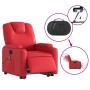 Sillón de majaje elevable eléctrico cuero artificial rojo en Sillones | Comprar online en Foru.es