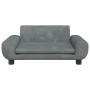 Cama para perros de terciopelo gris oscuro 70x45x33 cm en Camas para perros | Comprar online en Foru.es