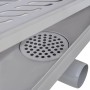 Desagüe de ducha lineal ondulado acero inoxidable 630x140 mm de vidaXL, Desagües - Ref: Foro24-142184, Precio: 45,05 €, Descu...