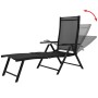 Tumbona plegable de aluminio negra de vidaXL, Tumbonas - Ref: Foro24-41741, Precio: 109,49 €, Descuento: %