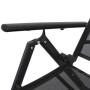 Tumbona plegable de aluminio negra de vidaXL, Tumbonas - Ref: Foro24-41741, Precio: 109,49 €, Descuento: %