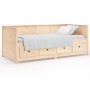Sofá cama de madera maciza de pino 100x200 cm de , Camas y somieres - Ref: Foro24-820896, Precio: 290,56 €, Descuento: %