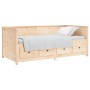 Sofá cama de madera maciza de pino 100x200 cm de , Camas y somieres - Ref: Foro24-820896, Precio: 290,56 €, Descuento: %