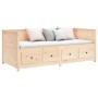 Sofá cama de madera maciza de pino 100x200 cm de , Camas y somieres - Ref: Foro24-820896, Precio: 290,56 €, Descuento: %