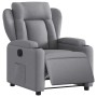 Sillón reclinable eléctrico tela gris claro en Sillones | Comprar online en Foru.es