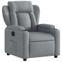 Sillón reclinable eléctrico tela gris claro en Sillones | Comprar online en Foru.es