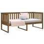 Sofá cama madera maciza de pino marrón miel 100x200 cm de , Camas y somieres - Ref: Foro24-820889, Precio: 143,32 €, Descuent...