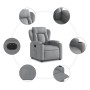 Sillón reclinable eléctrico tela gris claro en Sillones | Comprar online en Foru.es