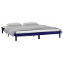 Estructura de cama con LED madera maciza negro 140x190 cm de , Camas y somieres - Ref: Foro24-820655, Precio: 153,43 €, Descu...