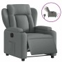 Sillón reclinable eléctrico de tela gris oscuro en Sillones | Comprar online en Foru.es