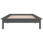 Estructura de cama con LED madera maciza gris 90x200 cm de , Camas y somieres - Ref: Foro24-820593, Precio: 121,83 €, Descuen...